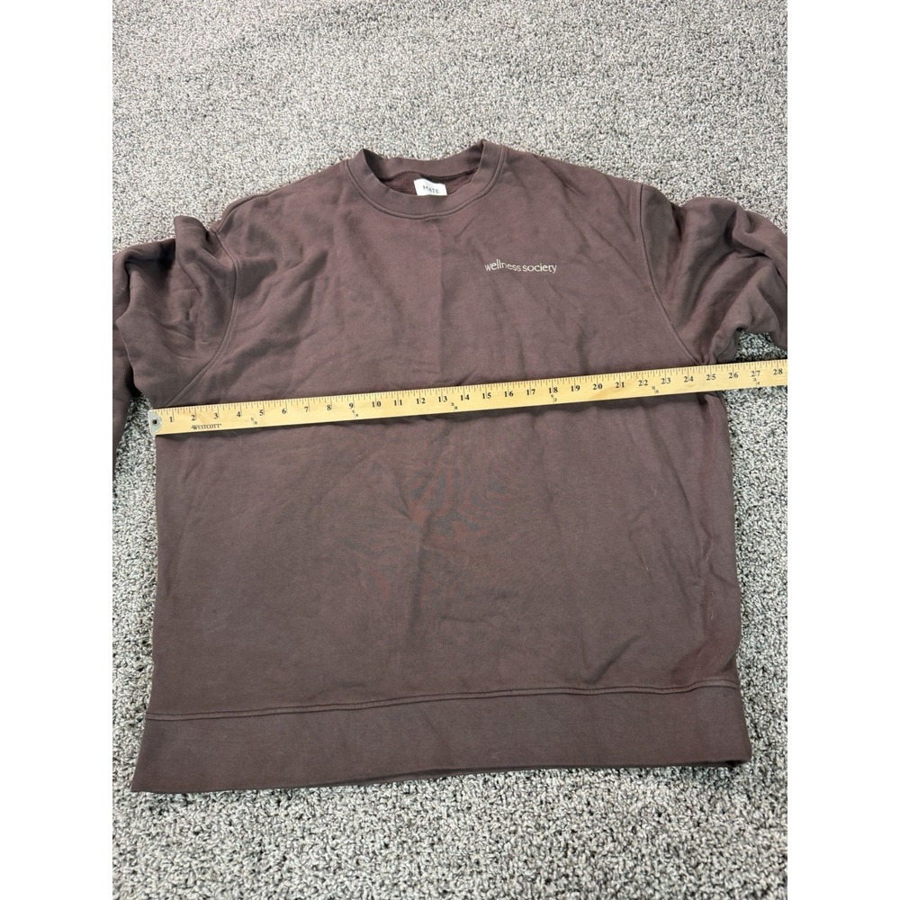 Mate The Label Pullover Sweatshirt Women's Size M/L Brown - Picture 7 of 10